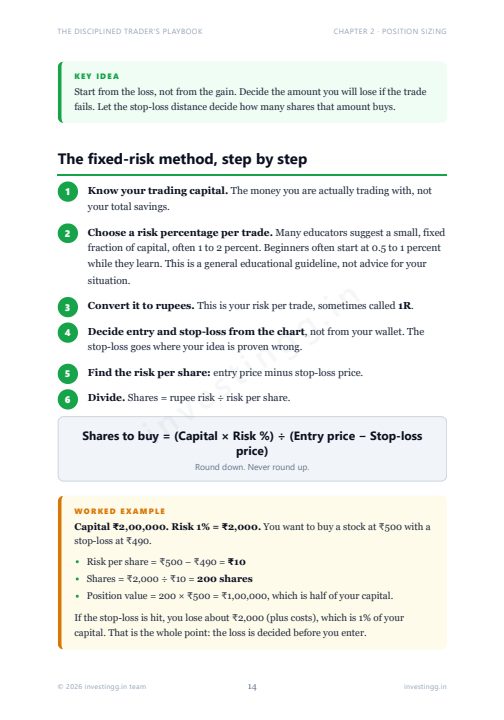 Worked examples in rupees